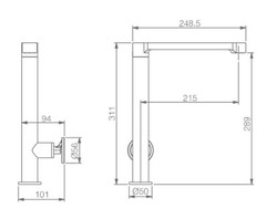 Grifo ducha Olimpo negro BDC033-5NG Imex — Azulejossola