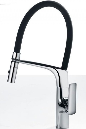 Lanzarote kitchen tap black chrome Ref GCE015 Imex