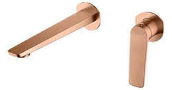 Grifo de lavabo empotrado monomando Nápoles Oro rosa cepillado GLN047/ORC Imex