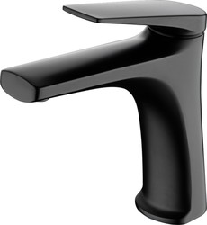 Grifo de lavabo monomando Delos Negro mate BDD055-1NG Imex