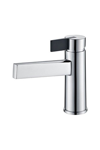 Elba chrome / matt black washbasin tap
