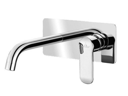 Chrome Kenia built-in sink tap. Aquassent
