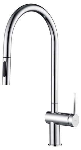 Kitchen faucet with pull-out spout Berna chrome Ref GCE026 Imex