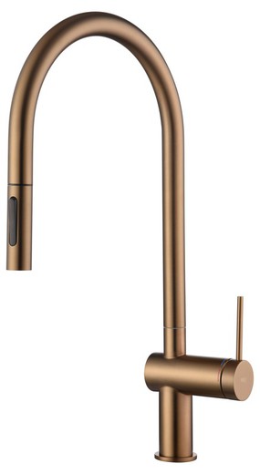 Berna pull-out kitchen faucet brushed rose gold Ref GCE026/ORC Imex