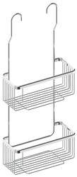 Jabonera adhesiva Doble Grifo Cromo  AC_197 PyP