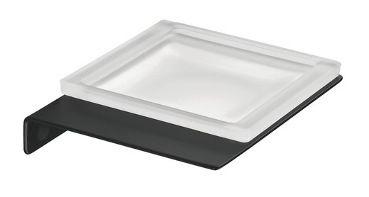 Adhesive wall soap dish Plexo black_09 Pyp