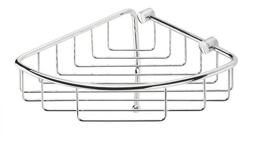 Adhesive soap dish + shiny chrome hanger AC_63 PyP