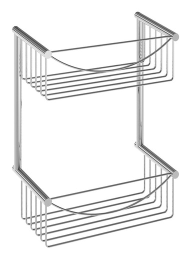 Soap Dish Rect.Double Cil.Cr 279