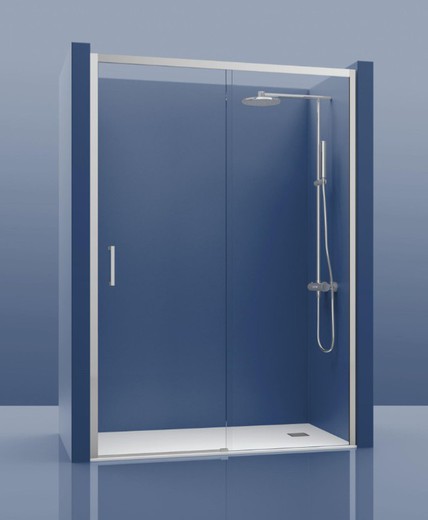 Urban 100 sliding shower screen, transparent glass, Castel