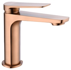 Monomando de lavabo Nápoles Oro rosa cepillado BDN047-1ORC Imex