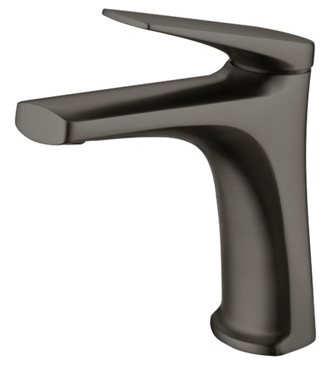 Robinet de lavabo monocommande Delos en métal noir gun BDD055-1BGM Imex