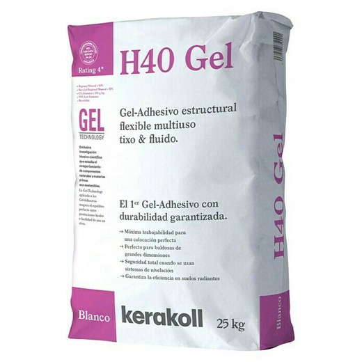H40 Gel blanco 25kg Kerakoll
