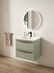 Mueble Arco Musgo 2 cajones con lavabo cerámico Visobath