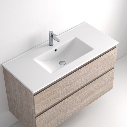 Conjunto mueble baño suspendido con lavabo incluido Natalia Text. 68 Avila  Dos — Azulejossola