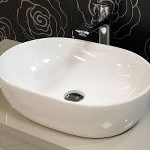 Conjunto baño con lavabo sobre encimera Glass line negro Muebles baño  Sanchis — Azulejossola