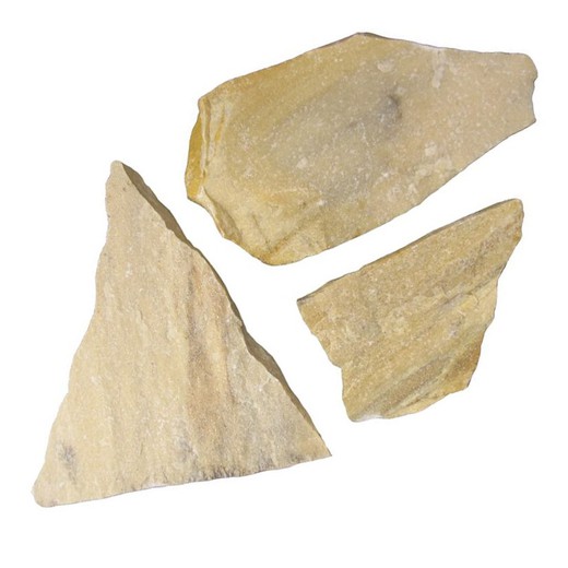 Pallet irregular lemon yellow quartzite slab