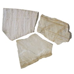 Palette irrégulière en dalle de quartzite vanille blanche
