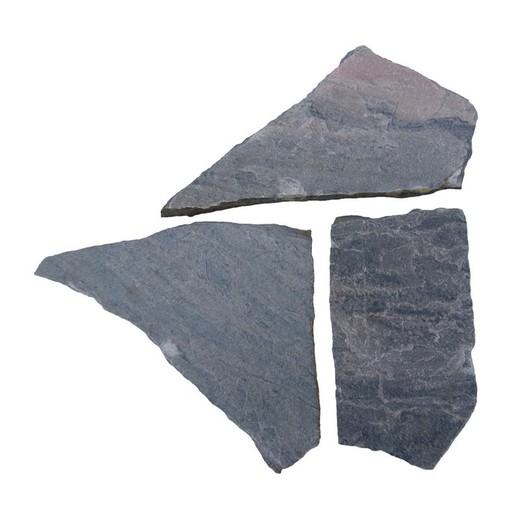 Pallet irregular gray oriental quartzite slab