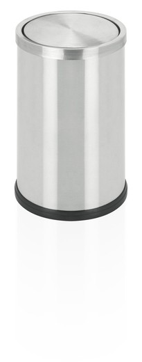 Trash bin with tilting stainless steel matt Ac-284