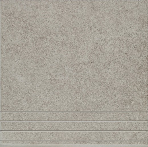 Peldaño cerámico Modena gris 31,6x31,6 cm Benesol