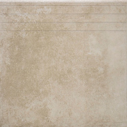 Peldaño cerámico Soho Cemento 31,6x31,6 cm Benesol