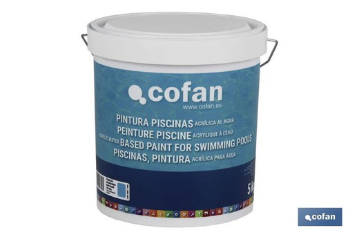 Tinta Acrílica para Piscina de Água (Azul 5 Kg)