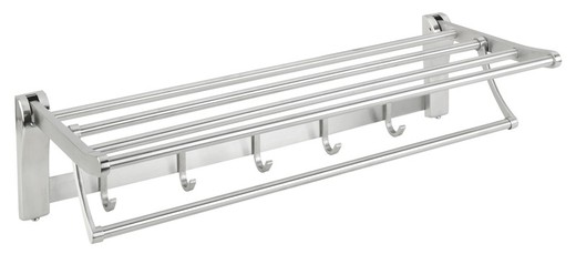 Ac-316 stainless steel folding towel rail with hangers and hangers