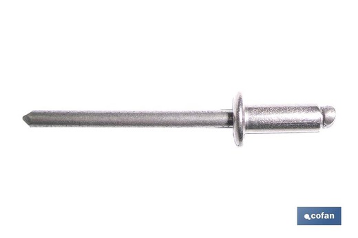 Remaches Acero Inox. A-2  6,4 X 15 Mm