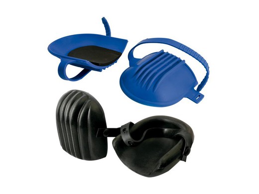Knee pad in blue rubber the unit