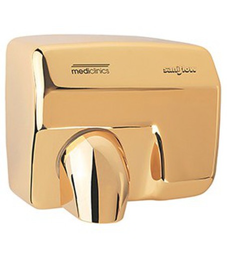 Secador de manos saniflow automático Acero Baño de Oro E88AO Mediclinics