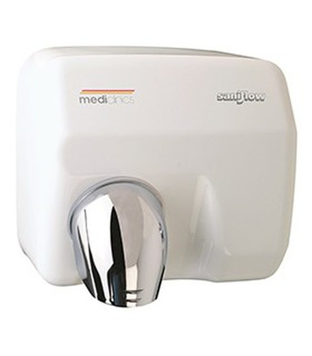 Automatic saniflow hand dryer Steel E88A White Vitrified Enamel Mediclinics