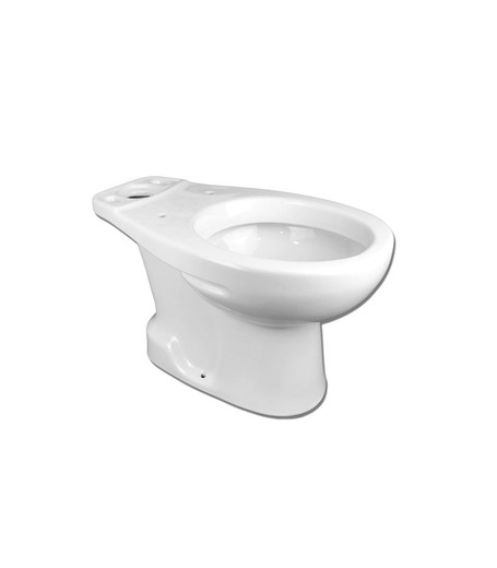 Munique Sanitana toiletpot met lage tank, horizontale afvoer