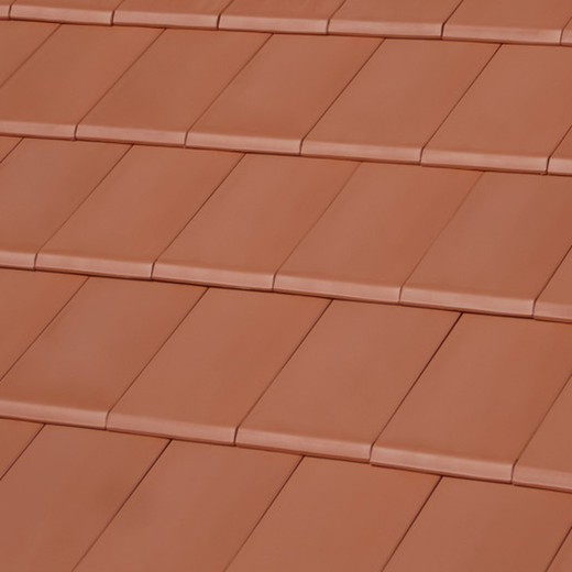 Flat-10 Red Tejas Borja roof tile
