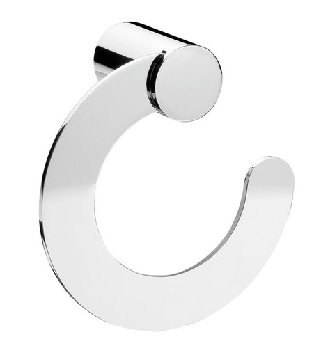 Adhesive towel rack bidet ring Bright chrome Kala_05 PyP