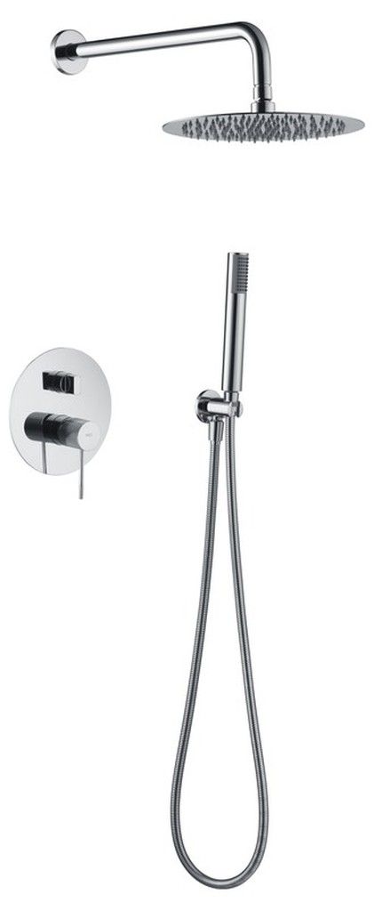 Grifería empotrada ducha pared