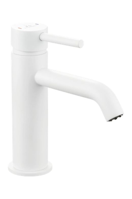 Grifería lavabo blanca