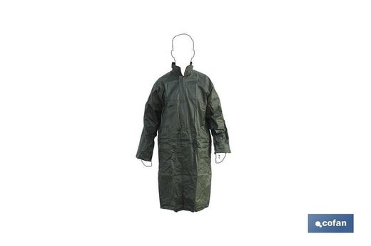 Grüner Polyester / PVC-Regenmantel Größe-Xl