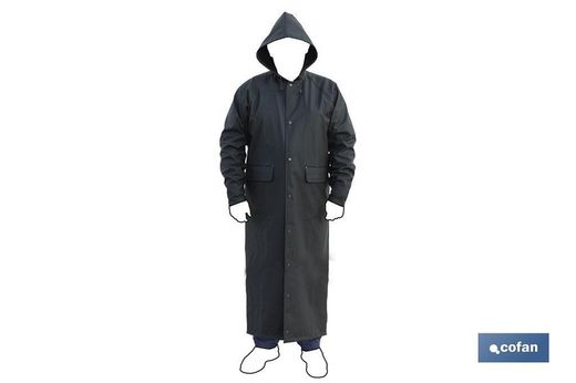 Long Manteau De Pluie Vert Pu / Pvc Taille L