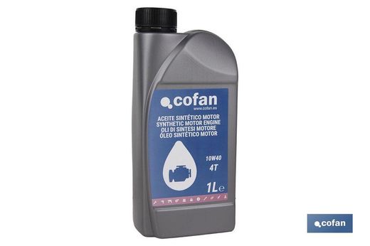 Huile synthétique 1 Ltr. Moteur 4 temps 10W-40 Plus