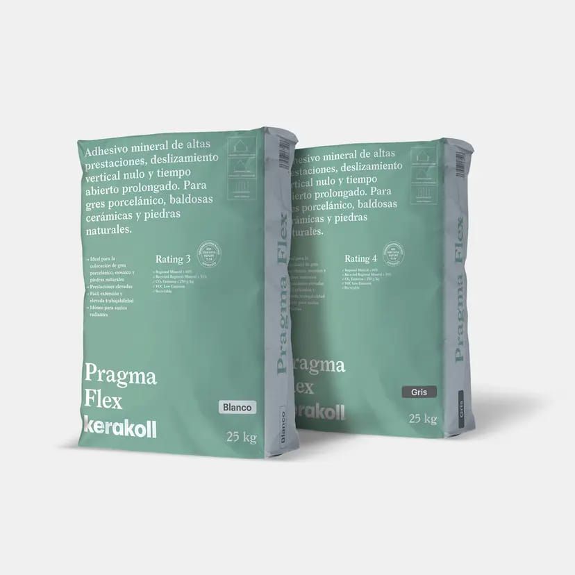 Adhesivo mineral C2 TE Pragma Flex 25 kg Kerakoll