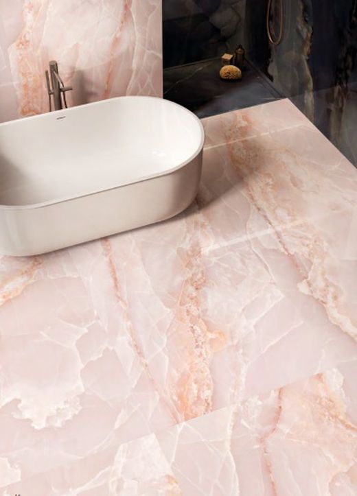 Porslinslåda Tele Di Marmo Onyx Rosa Emil