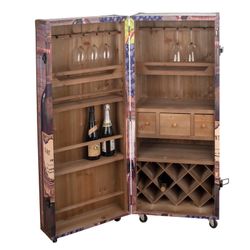 Wein- und Bierflaschenschrank 120 cm x 52,5 cm x 49 cm 25628 Signes Grimalt