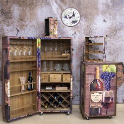 Wein- und Bierflaschenschrank 120 cm x 52,5 cm x 49 cm 25628 Signes Grimalt