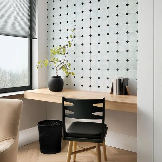 Azulejo Adhesivo Betera Blanco 19,69 cm x 19,69 cm The Smarttiles