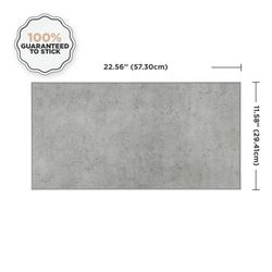 Grå Block Självhäftande Kakel 57,35 cm x 29,41 cm Smarttiles