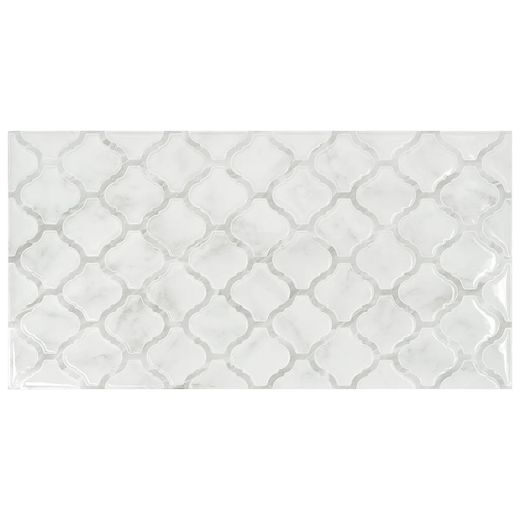 Carrelage adhésif en marbre Arabesque 57,35 cm x 29,41 cm Les Smarttiles