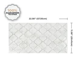 Arabesque Marmorblock-Klebefliese 57,35 cm x 29,41 cm Die Smarttiles