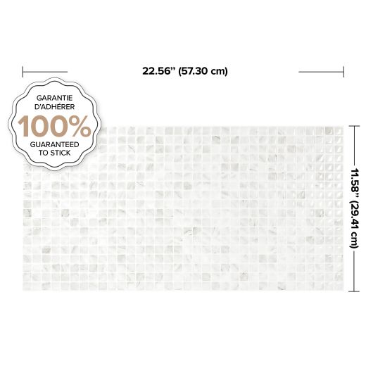 Piastrella adesiva Minimo Marble Block 57,35 cm x 29,41 cm The Smarttiles