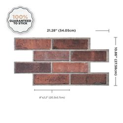 Brick Porto Klebefliese 54,05 cm x 27,58 cm Die Smarttiles