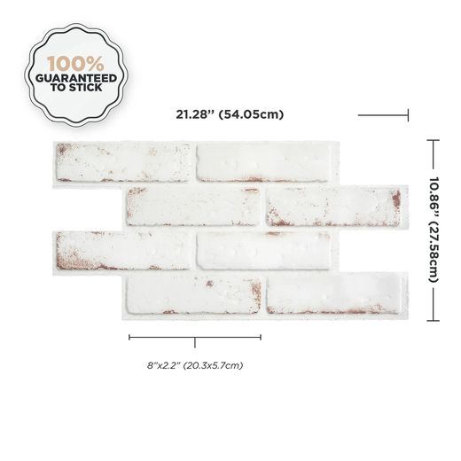 Piastrella adesiva Brick Toscana 54,05 cm x 27,58 cm The Smarttiles